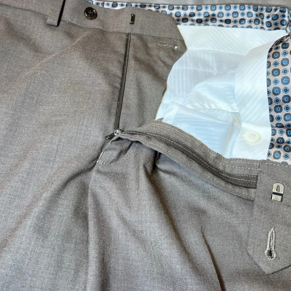 Michael Kors Mens Size 34x32 Beige Dress Pants Preppy Designer Career Business